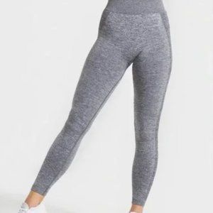 16. Gymshark Flex Leggings High Waisted Charcoal Marl & Smokey Teal